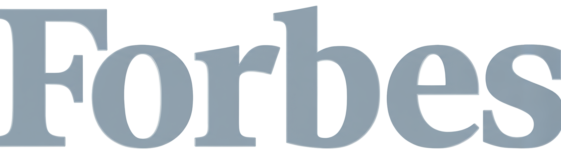 Forbes logo in gray on a white background