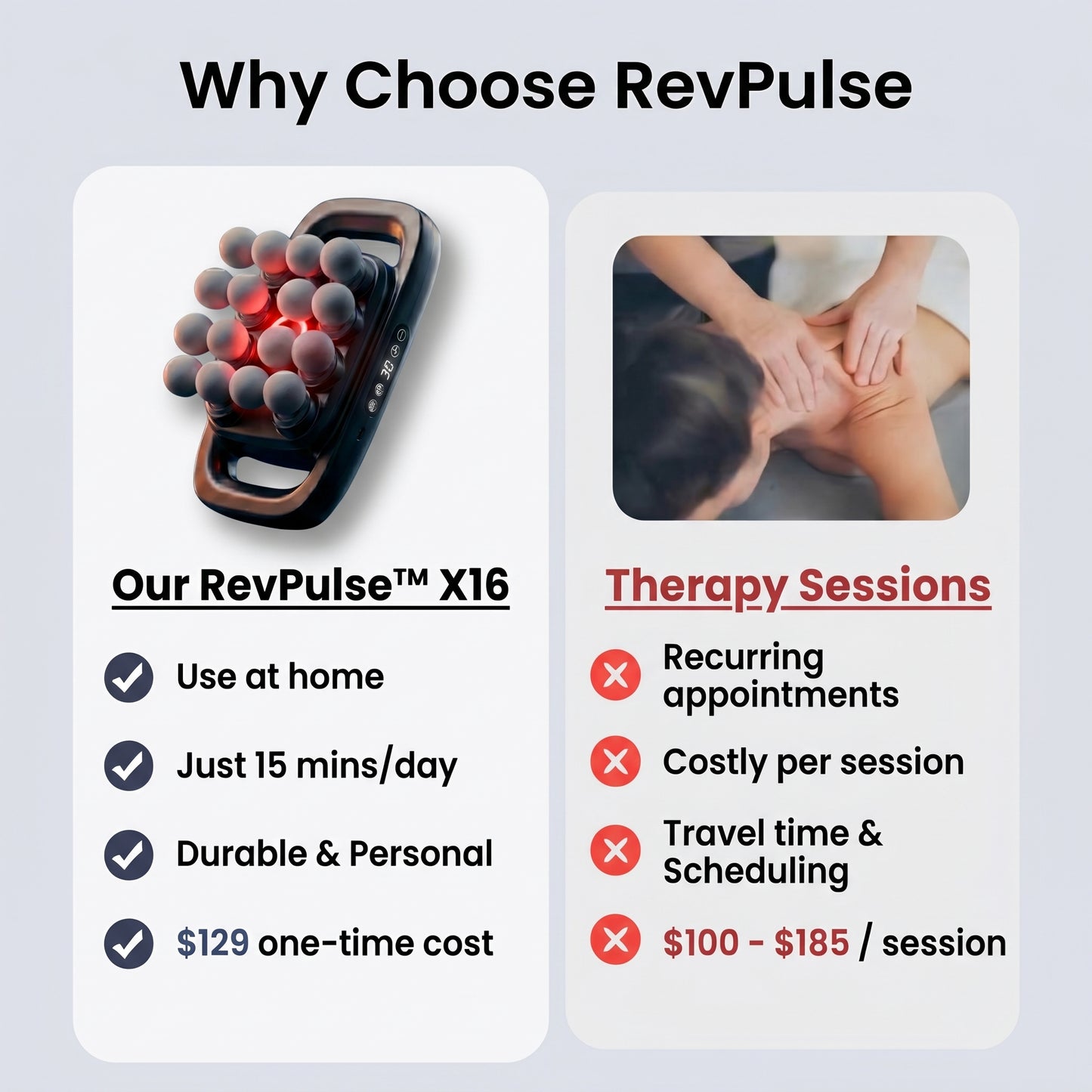 REVPULSE™ X16 Percussive Therapy Device